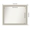 Amanti Art Non-Beveled Wood Wall Mirror, Romano Silver Narrow Frame